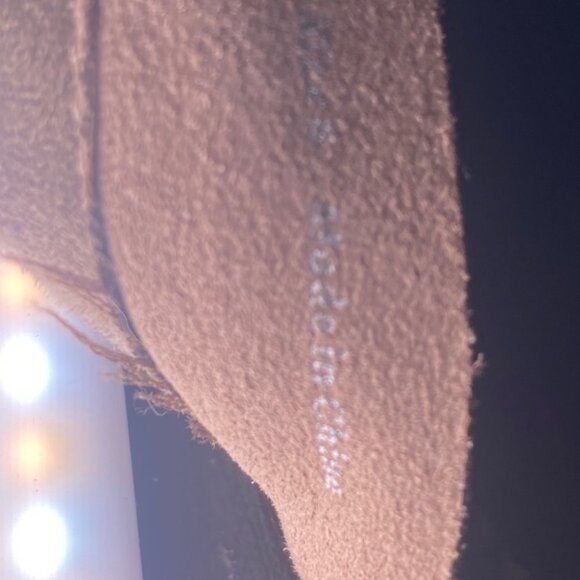 Dolce Vita Taupe Suede Ankle Boots Side Zipper Stacked Heel Western Boho Casual - Picture 9 of 9